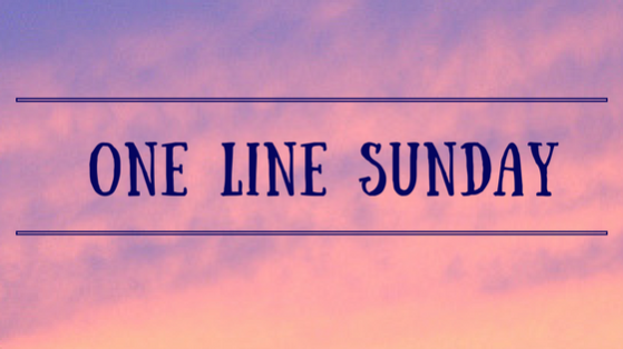 one line sunday banner