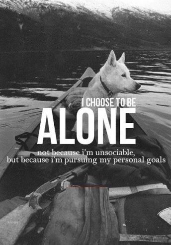 choose to be alone quote